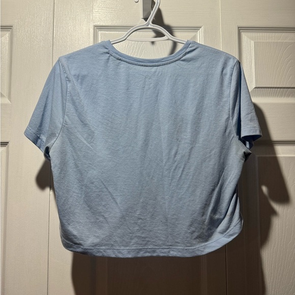Adidas Cropped T-Shirt Blue - Picture 2 of 3